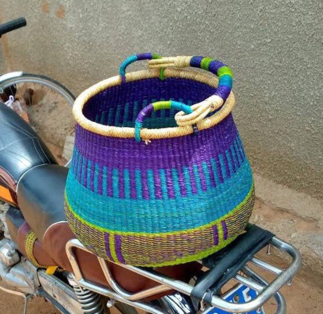 Pot Bolga Basket,large Basket African Market Basket, Bolgatanga Baskets