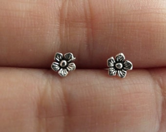 Blume Silber Ohrstecker - Silber Ohrstecker - Silber Ohrstecker - Minimalist Ohrring - SHUSHUschmuck