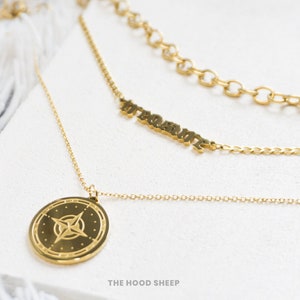 ATEEZ "Treasure" kpop necklaces, letter or compass necklace