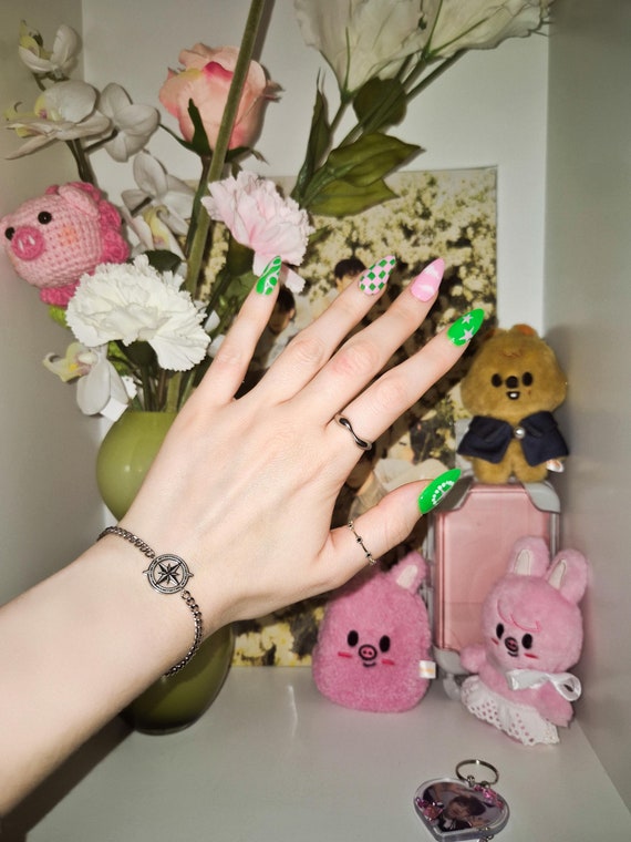 STRAY KIDS Stay Nachimbong BRACELET, kpop necklaces, letter or compass necklace
