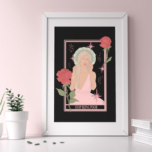 Pôster Paris Hilton Tarot Card Print 11x17