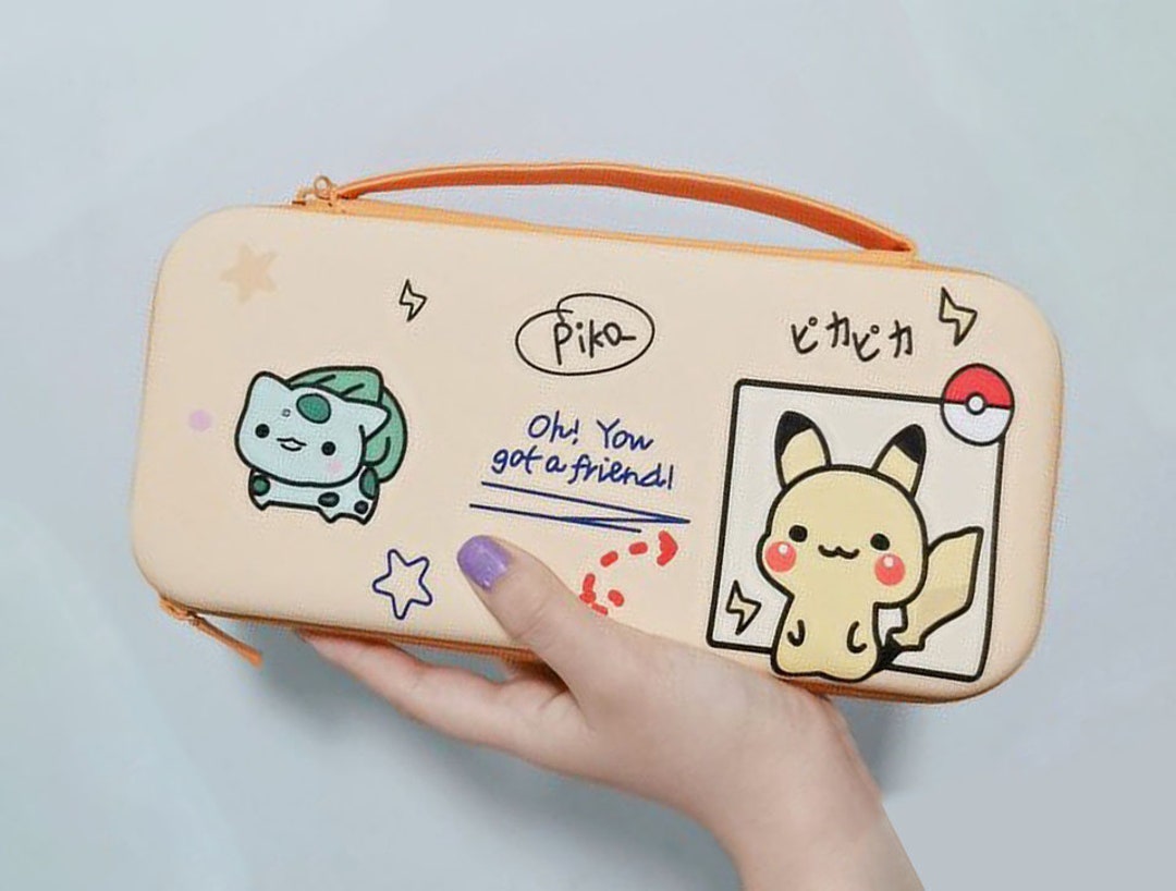 Pokemon Nintendo Switch Carrying Case Protection Bag – Japanese Anime  Cartoon Gamer Green Red Yellow – Handmade Lovely Kawaii Cute Switch Protect  Gift –