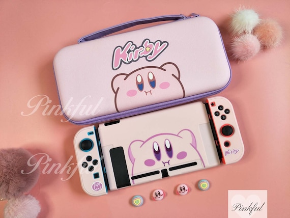 Kirby Nintendo Switch Case Kirby Switch Case Custom Switch Case Nintendo  Switch Skin Nintendo Switch Shell Pink Switch Case 