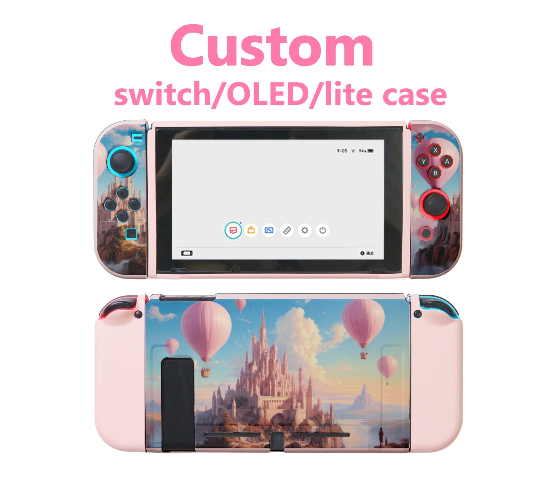 Soporte para accesorios de Nintendo Switch, soporte de muelle portátil USB  para Nintendo Switch OLED Cute Case Decor (azul)