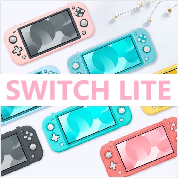 Étui Nintendo Switch lite personnalisé, housse de protection pour Nintendo Switch  lite, coque de transport rose décorée mignonne, étui souple et rigide -   France