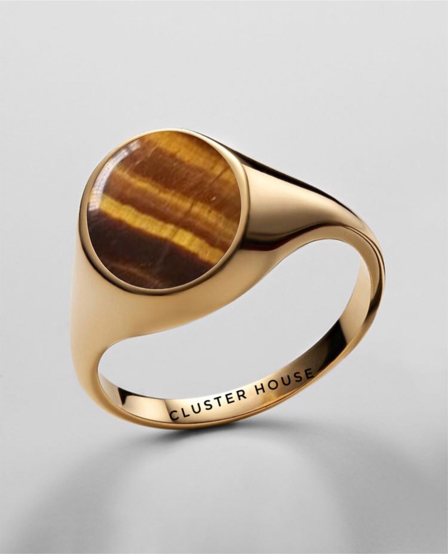 MENS TIGERS EYE Ring Mens Ring 925 Sterling Silver Etsy