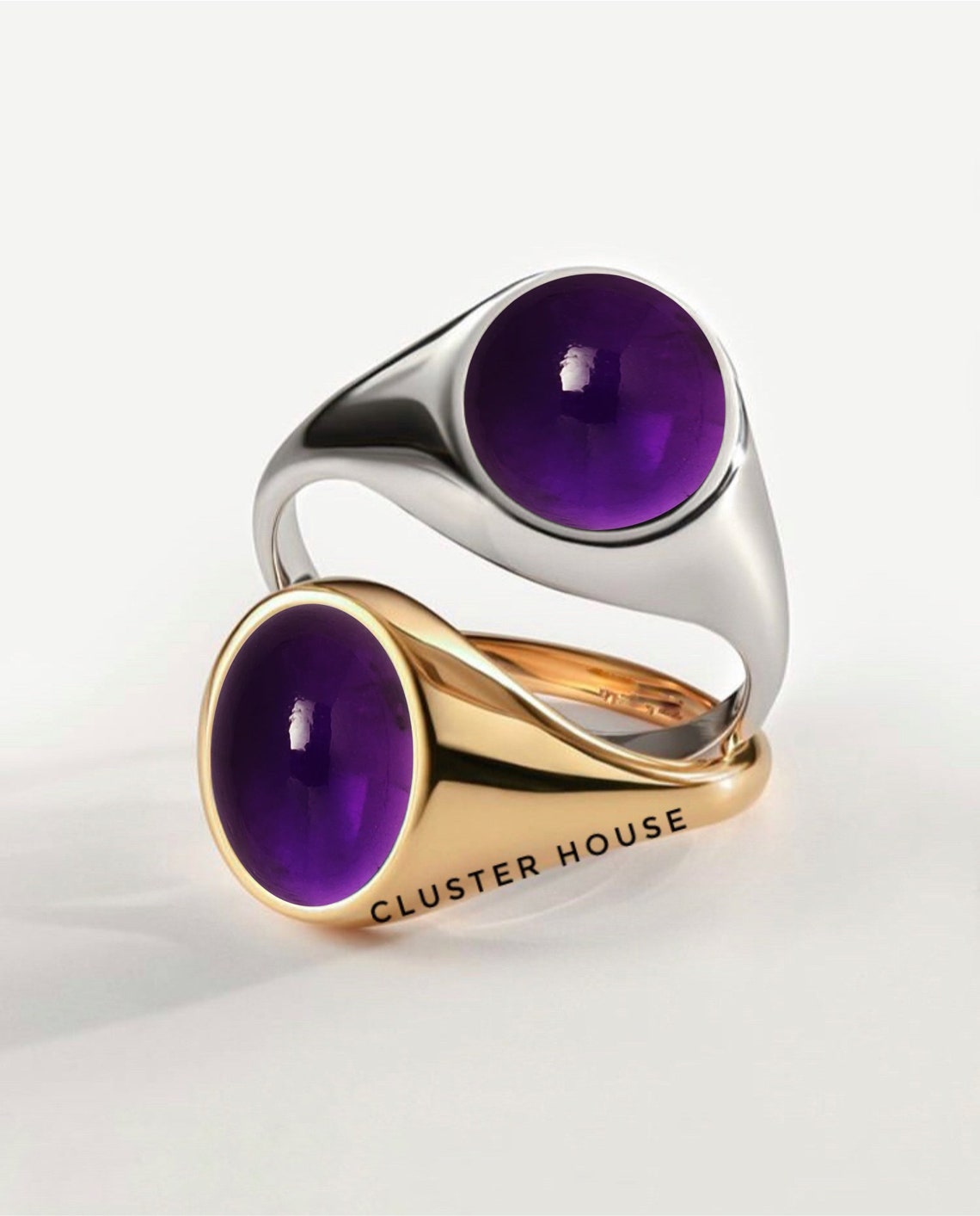 MENS AMETHYST RING Mens Ring 925 Sterling Silver Etsy