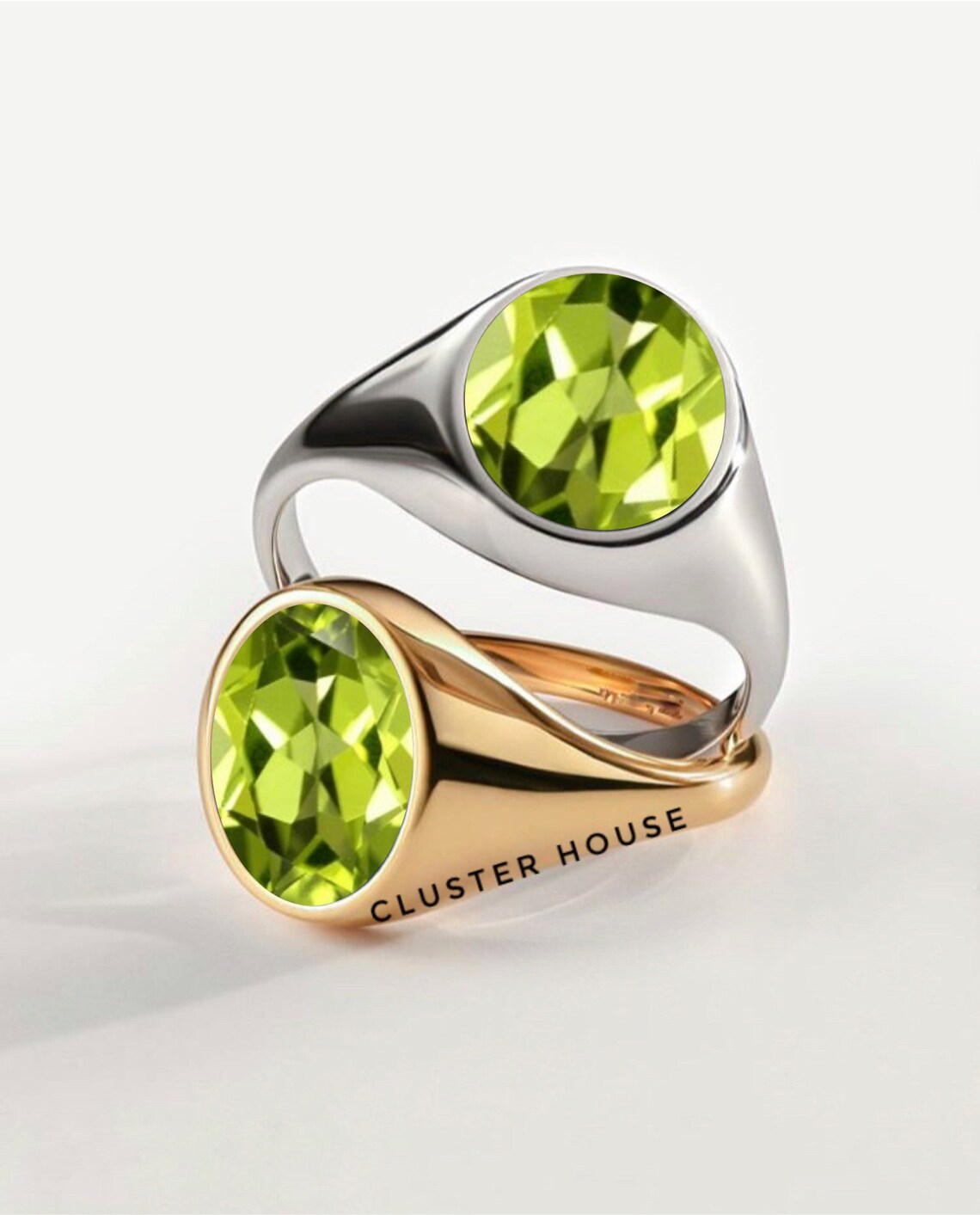 Peridot mens ring Mens Ring 925 Sterling Silver Etsy