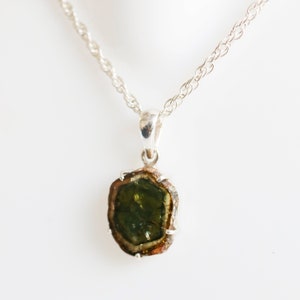 Watermelon Tourmaline pendant necklace 925 sterling silver bicolor tourmaline jewelry for women Handmade Silver jewelry Birthday gift