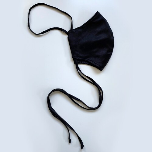 Face Mask Silk Shantung Camilla Crunch Etsy