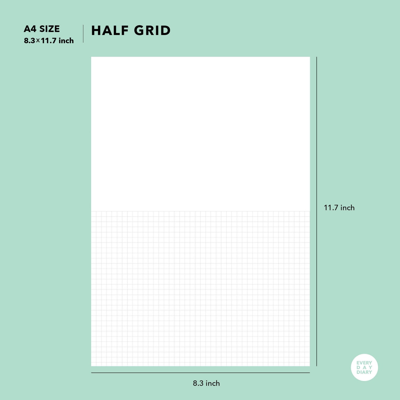 Half Lined Notepad Box Notepad Half Grid Notepad A4 Size Etsy