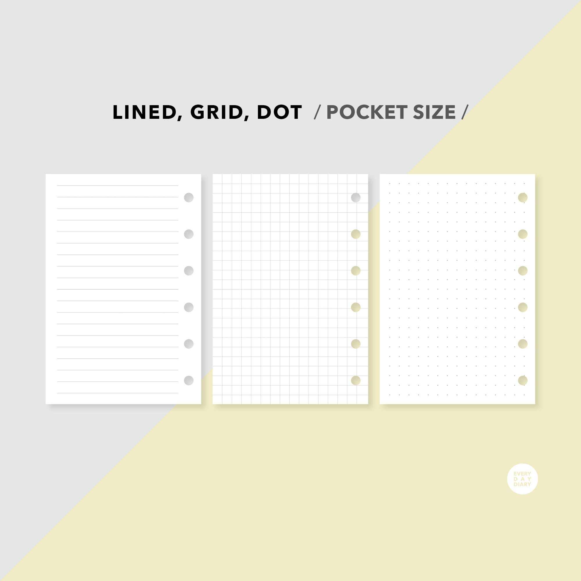 Calendars & Planners Paper Paper & Party Supplies Lined Planner Refill ...