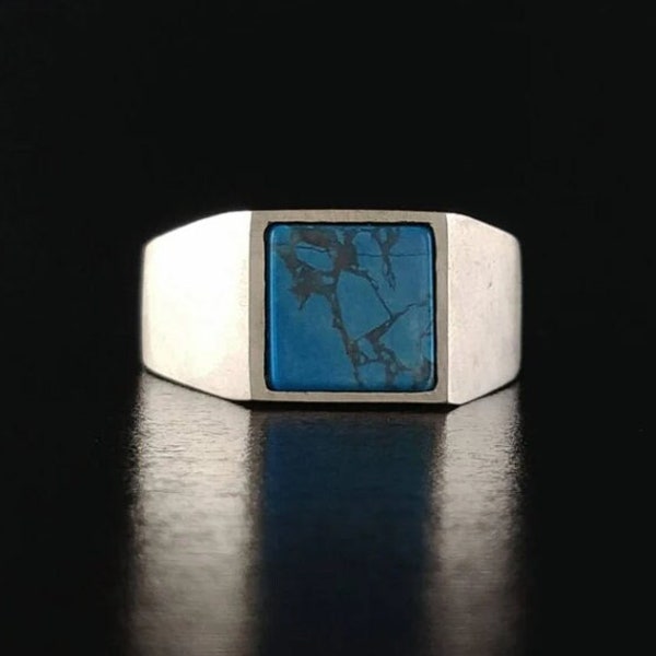 Mens Turquoise Ring - Etsy