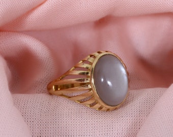 Moonstone Ring, Gemstone Ring, Promise Ring, Statement Ring, 14k Filled Ring, Boho Ring, Minimalist Ring, Dainty Ring, Promise Ring,