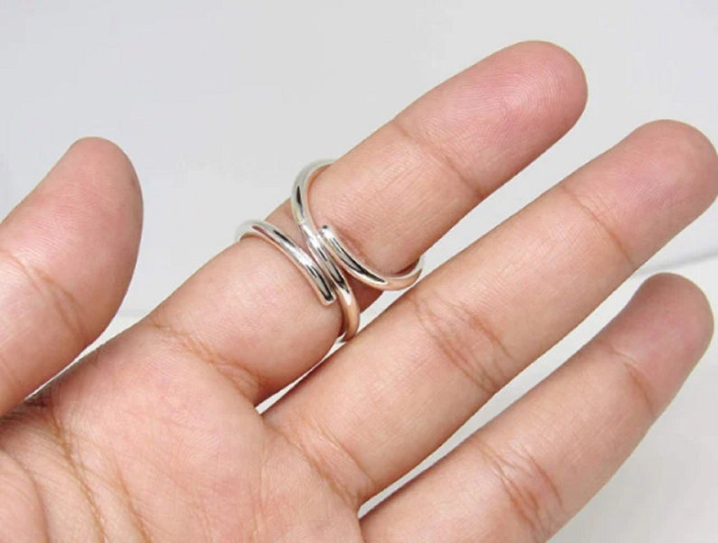 Adjustable Swan Splint ring sterling silver swan splint ring RA Rheumatoid Arthritis Ring pip/dip/ip joint Arthritis Rings image 3