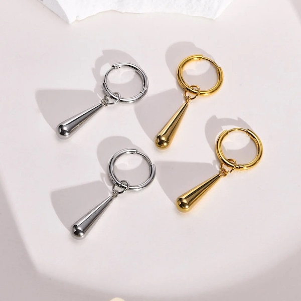Gold & Silver Zoro Earrings, Anime Jewelry, Hypoallergenic Hoops, Roronoa Zoro Cosplay Earrings, Zoro Earrings