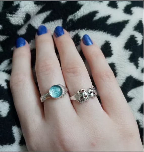 MAKO Mermaid Inspired Adjustable Mermaids Moon Pool Ring 