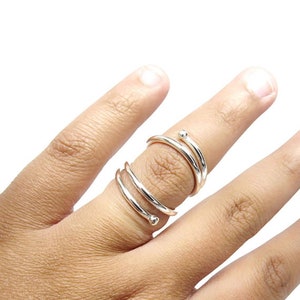 Arthritis Ring,Splint Knuckle Ring, Simple Midi Ring, Sterling Silver Ring for Women, Thumb Ring, Statement Ring,Mothers Ring Gift,Ring Dish