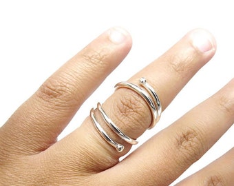 Arthritis Ring,Splint Knuckle Ring, Simple Midi Ring, Sterling Silver Ring for Women, Thumb Ring, Statement Ring,Mothers Ring Gift,Ring Dish