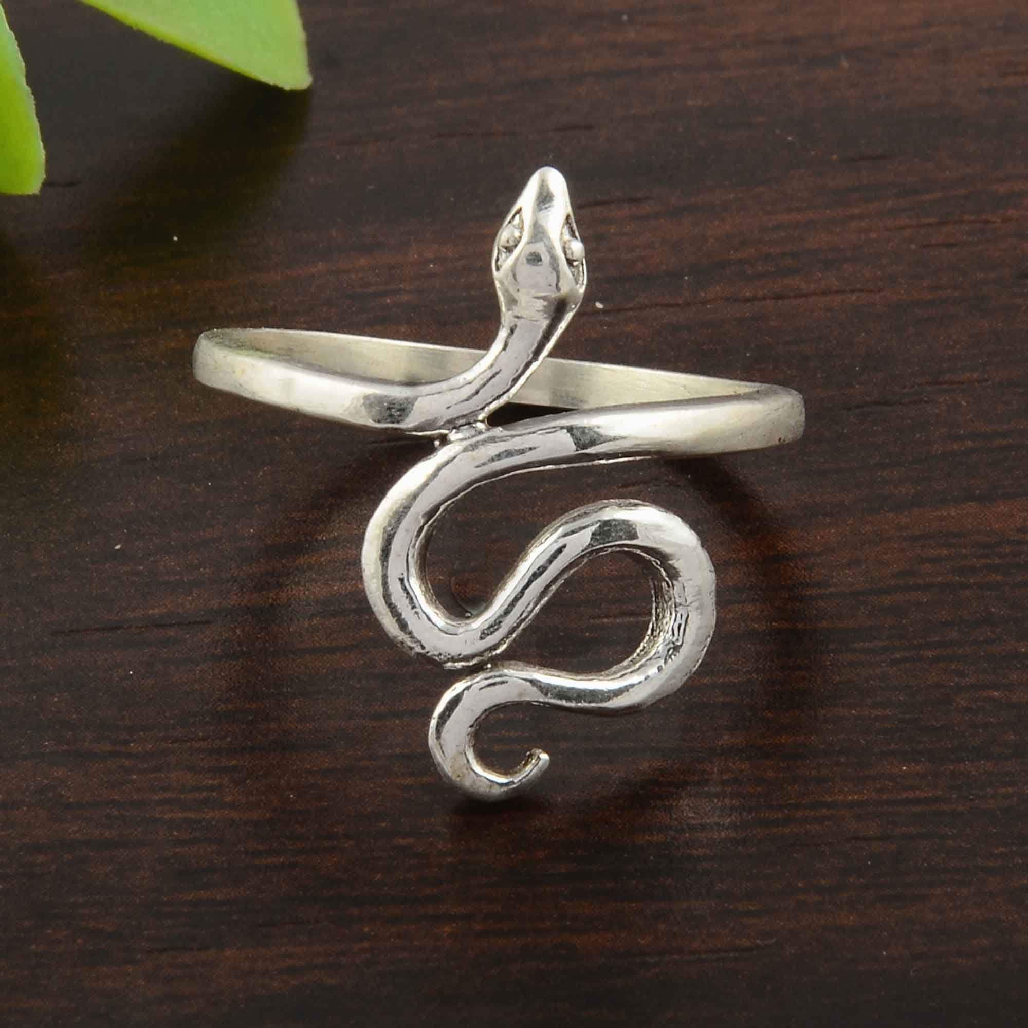 Snake Ring Silver 925 Sterling Silver Snake Ring Serpent Etsy