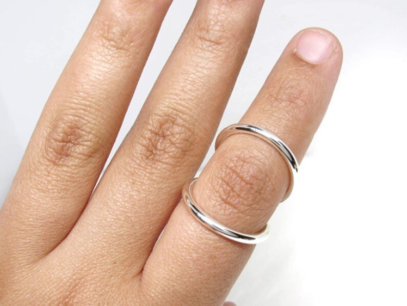 Adjustable Swan Splint ring sterling silver swan splint ring RA Rheumatoid Arthritis Ring pip/dip/ip joint Arthritis Rings image 1