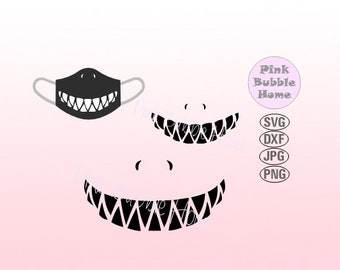 Download Shark Face Mask Svg Etsy