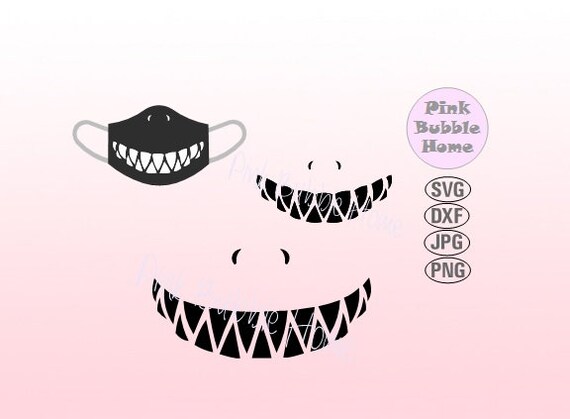 Download Shark Teeth Svg Halloween Face Mask Svg Funny Mask Svg Mask Etsy