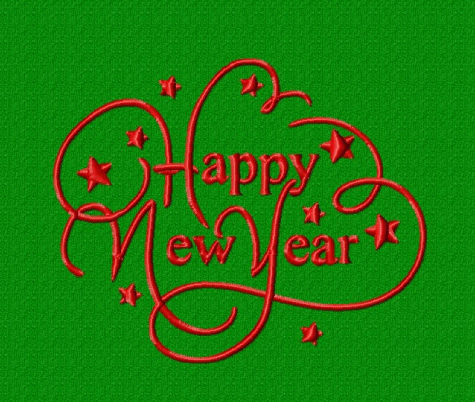 Happy New Year Embroidery Design. New Year Machine Embroidery Etsy