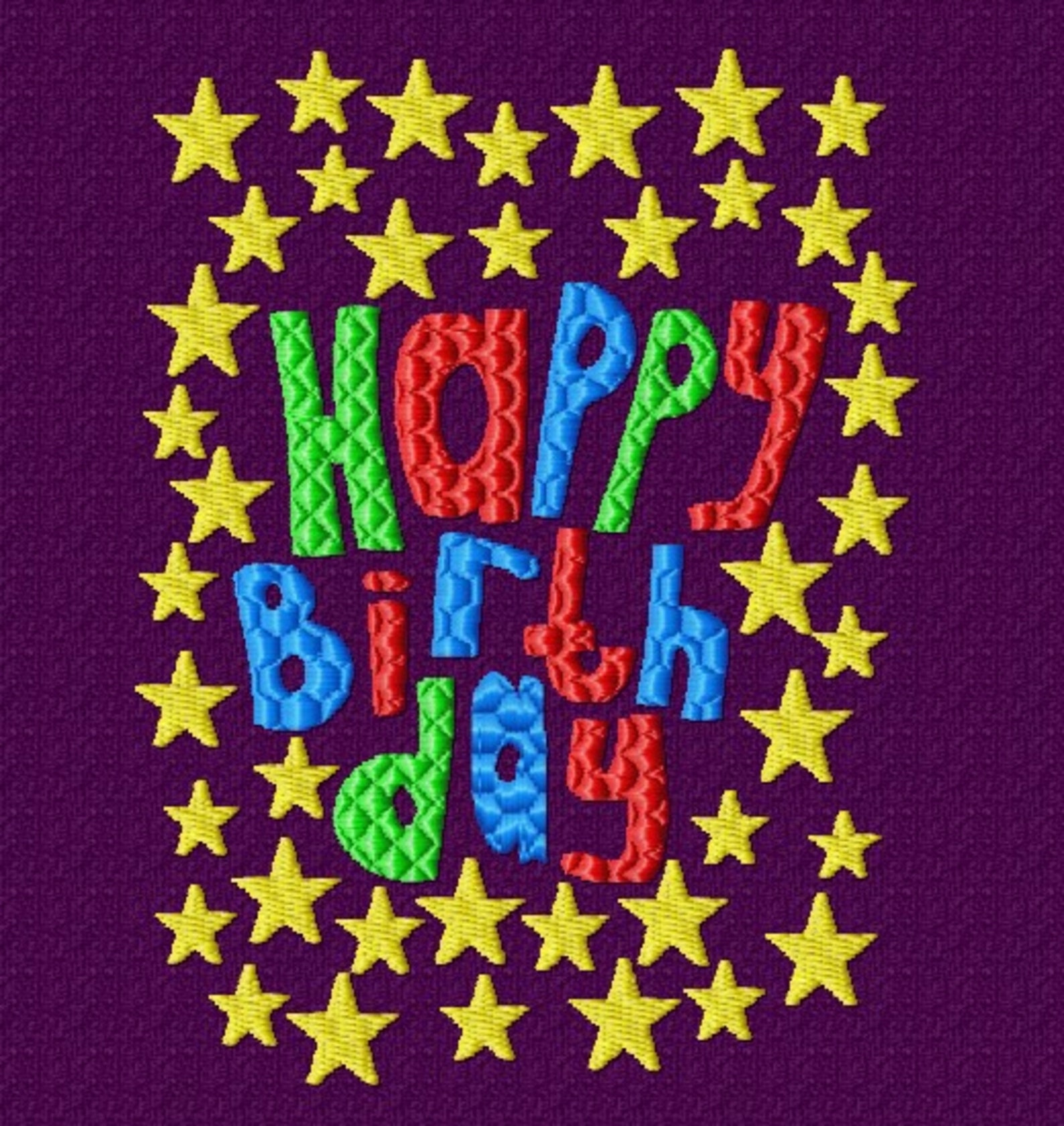 Happy Birthday Embroidery Designs. Birthday Design Machine. Etsy