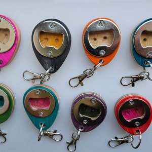 Skateboard Bottle Opener Key Chain - keychain Upcycled Recycled Skateboards Gift