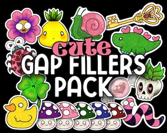 Gap Fillers Sticker Pack | Cute Version | Mini Size