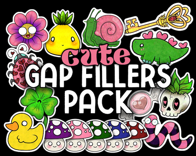 Gap Fillers Sticker Pack | Cute Version | Mini Size