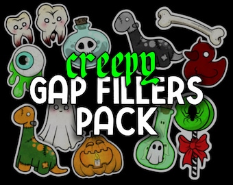 Gap Fillers Sticker Pack | Creepy Version | Mini Size