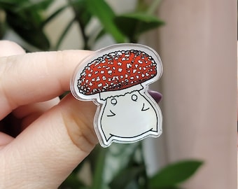 Chubby Mushroom Pin | Limited Edition | Acrylic