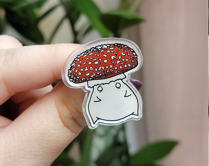 Chubby Mushroom Pin | Limited Edition | Acrylic