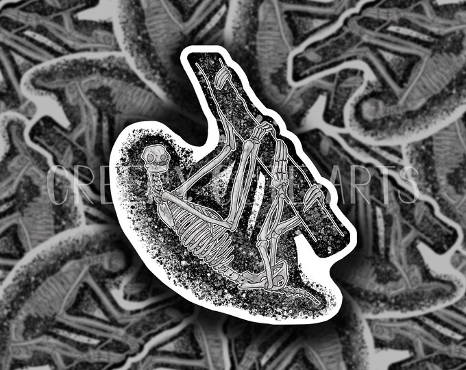 Sloth Skeleton | Vinyl Sticker | Water Proof