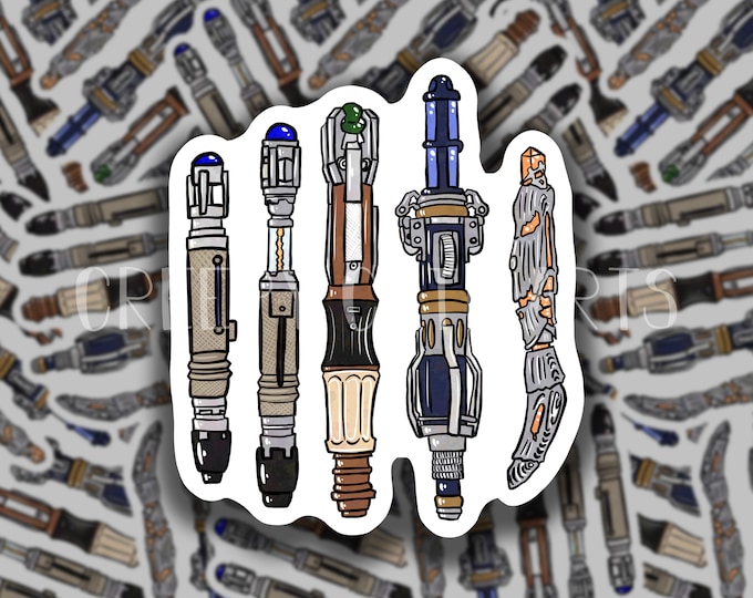 Screwdrivers | Vinyl Sticker | Sci-Fi Fan Art | Space and Time | Doctors