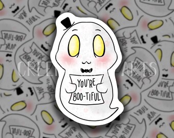Boo-tiful Gentleman Ghost | Vinyl Sticker