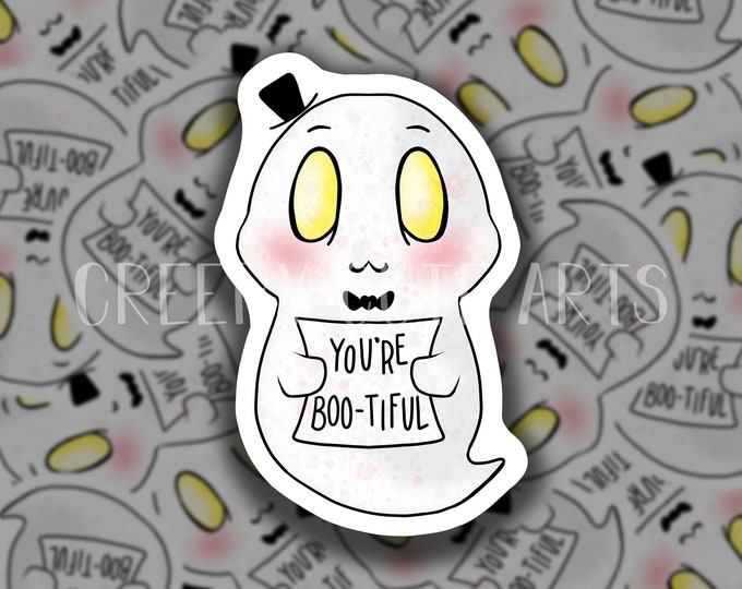 Boo-tiful Gentleman Ghost | Vinyl Sticker