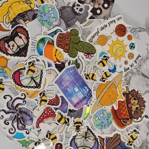 Misprint/Cut Variety Pack | Vinyl Stickers | Set of 5 | Imperfect Bundle