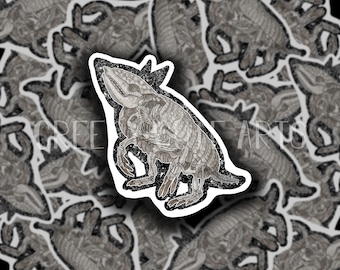 Armadillo Skeleton | Vinyl Sticker | Water Proof