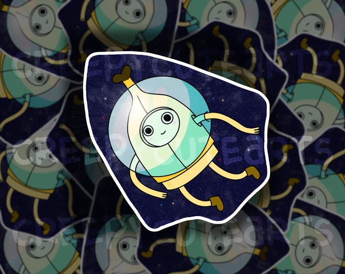 Banana Man Space | Vinyl Sticker | Fan Art | Adventure | Cartoon