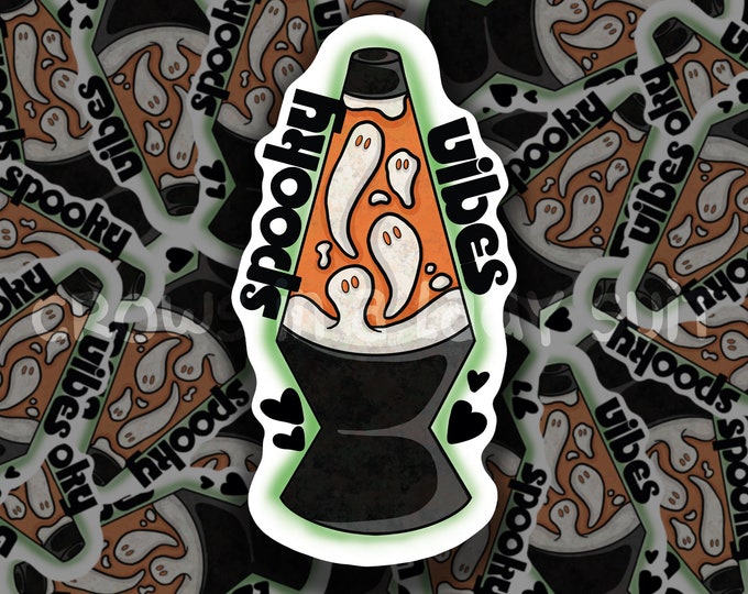 Spooky Vibes | Vinyl Sticker | Lava Lamp Halloween