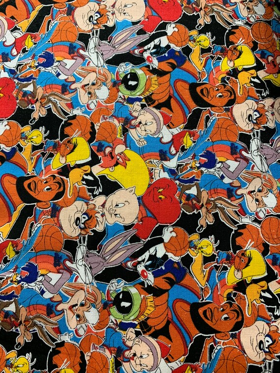 Space Jam Fabric Space Jam 2 a New Legacy Fabric Space Jam Etsy