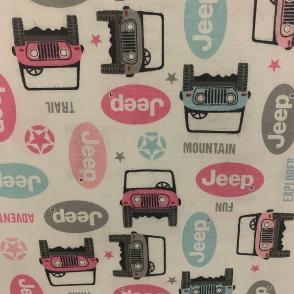 Jeep licensed jeep car automotive cotton fabric  Riley Blake licensed fabric  for Jeep