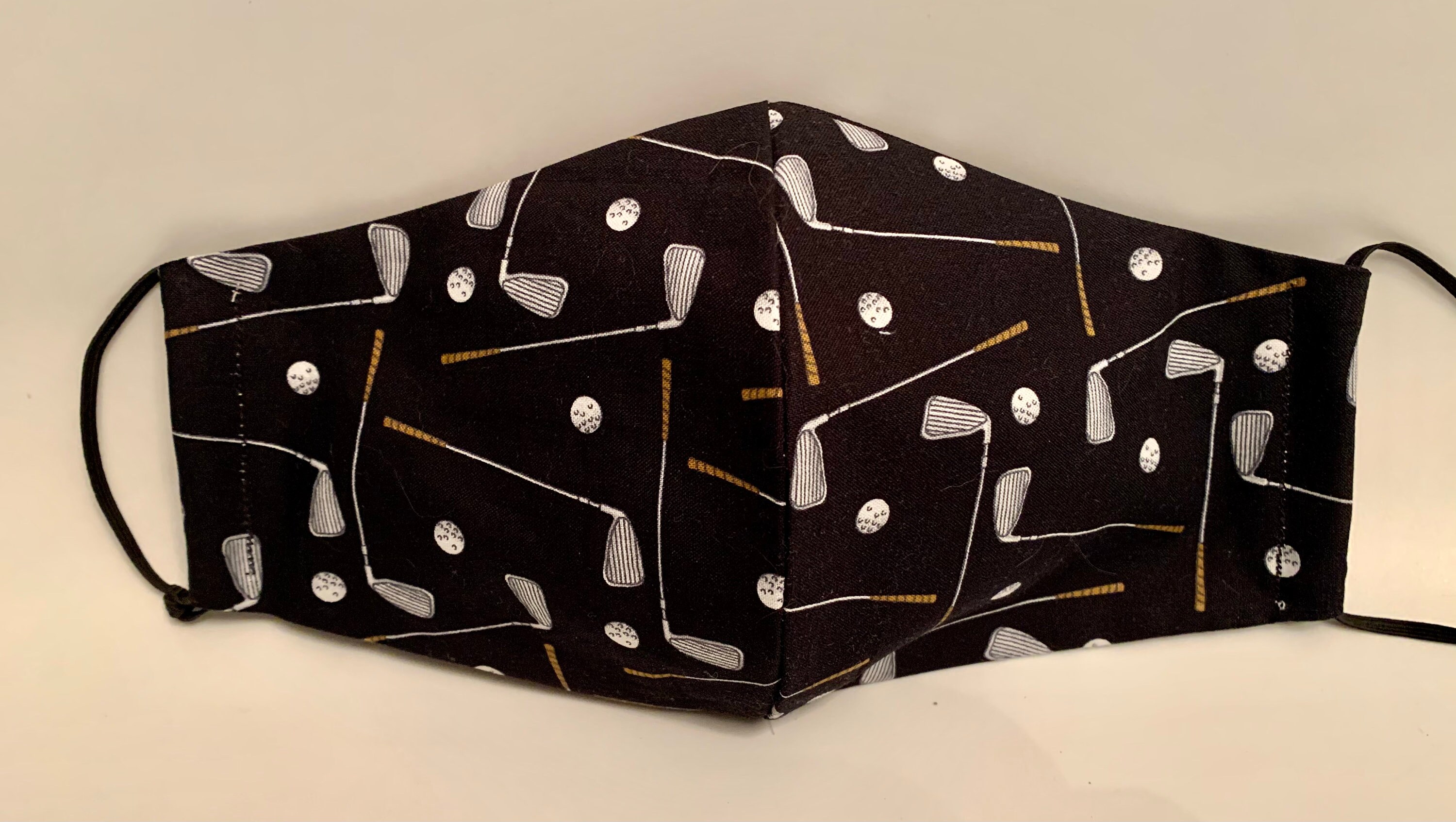 Golf Cotton Fabric Golf Face Mask Cotton Golfing Golfer Golf Etsy