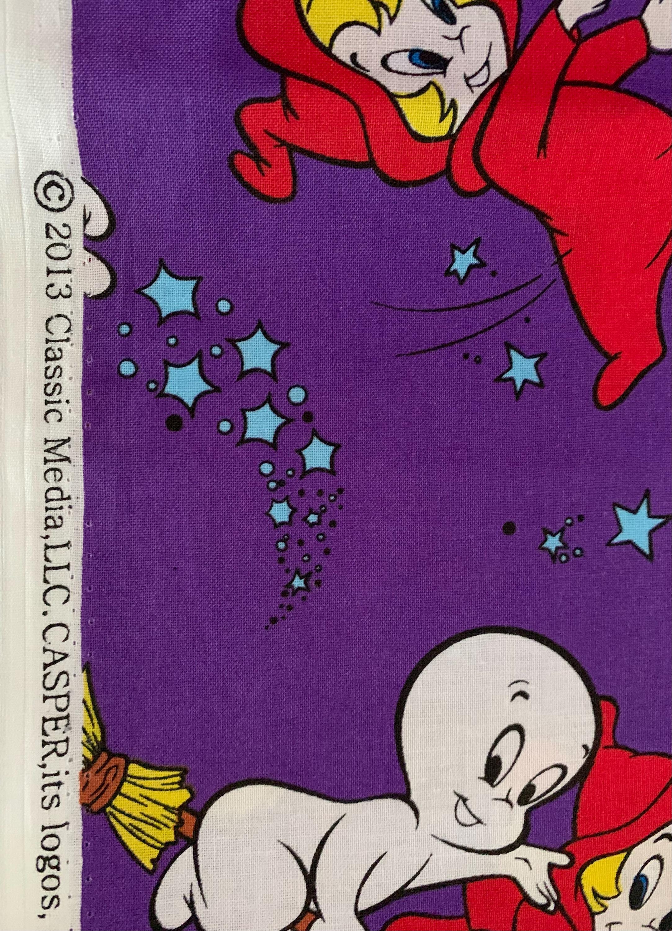 Casper the Friendly Ghost Fabric, Casper and Wendy Ghost Flying ...