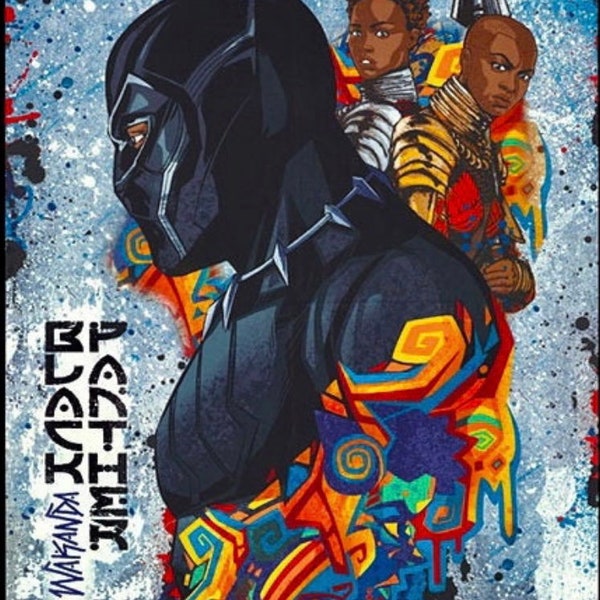 Black panther panel, Black Panther Cotton panel , licenced fabric Springs Creative full yard quilting Cotton panel