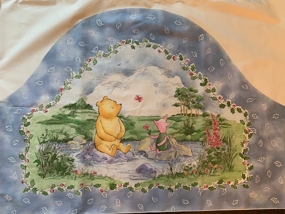 Classic Pooh, Winnie the Pool Panel Shape, Vintage Fabric Winnie