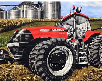 Case IH tractor panel, red case IH magnum tractor  fabric panel fabric full yard